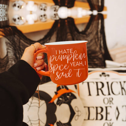 I Hate Pumpkin Spice Campfire Style Mug