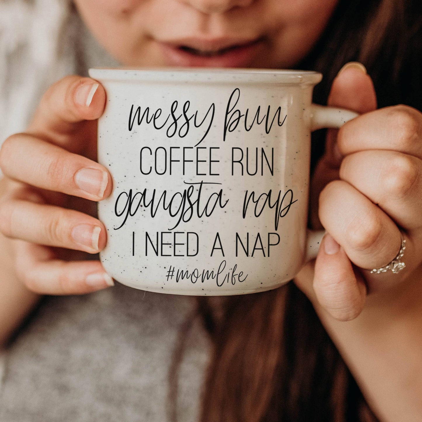 Messy Bun-Campfire Style Mug